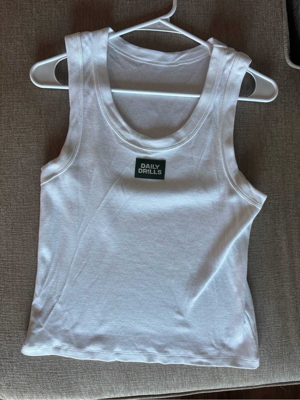 NWOT Daily Drills White Women's Tank Top M/L